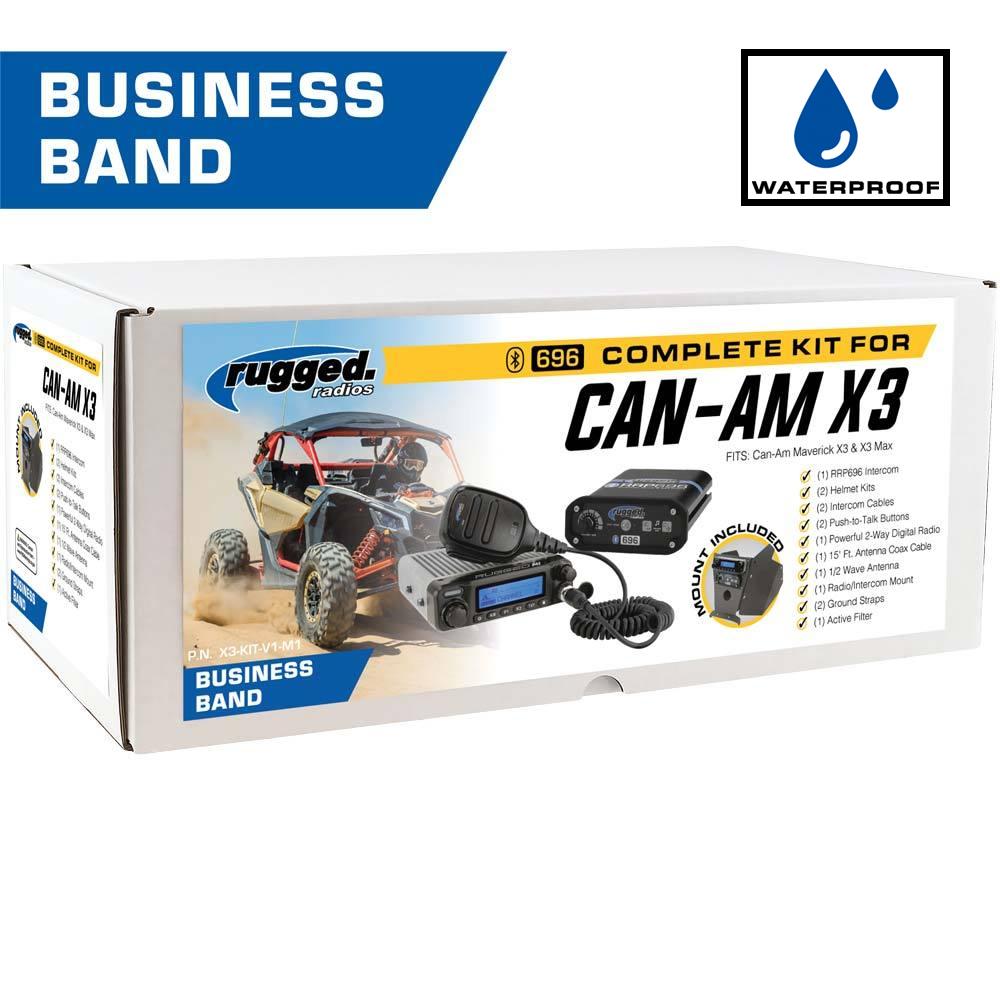 Rugged Complete UTV Communication Kit with Dash Mount - Can-Am X3